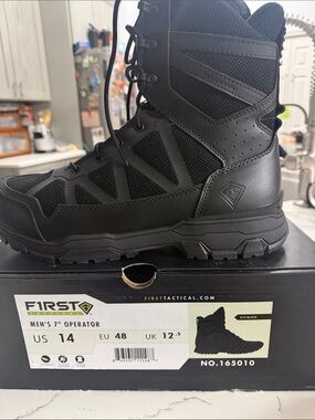 First Tactical Men's 7" Operator Boot - Black